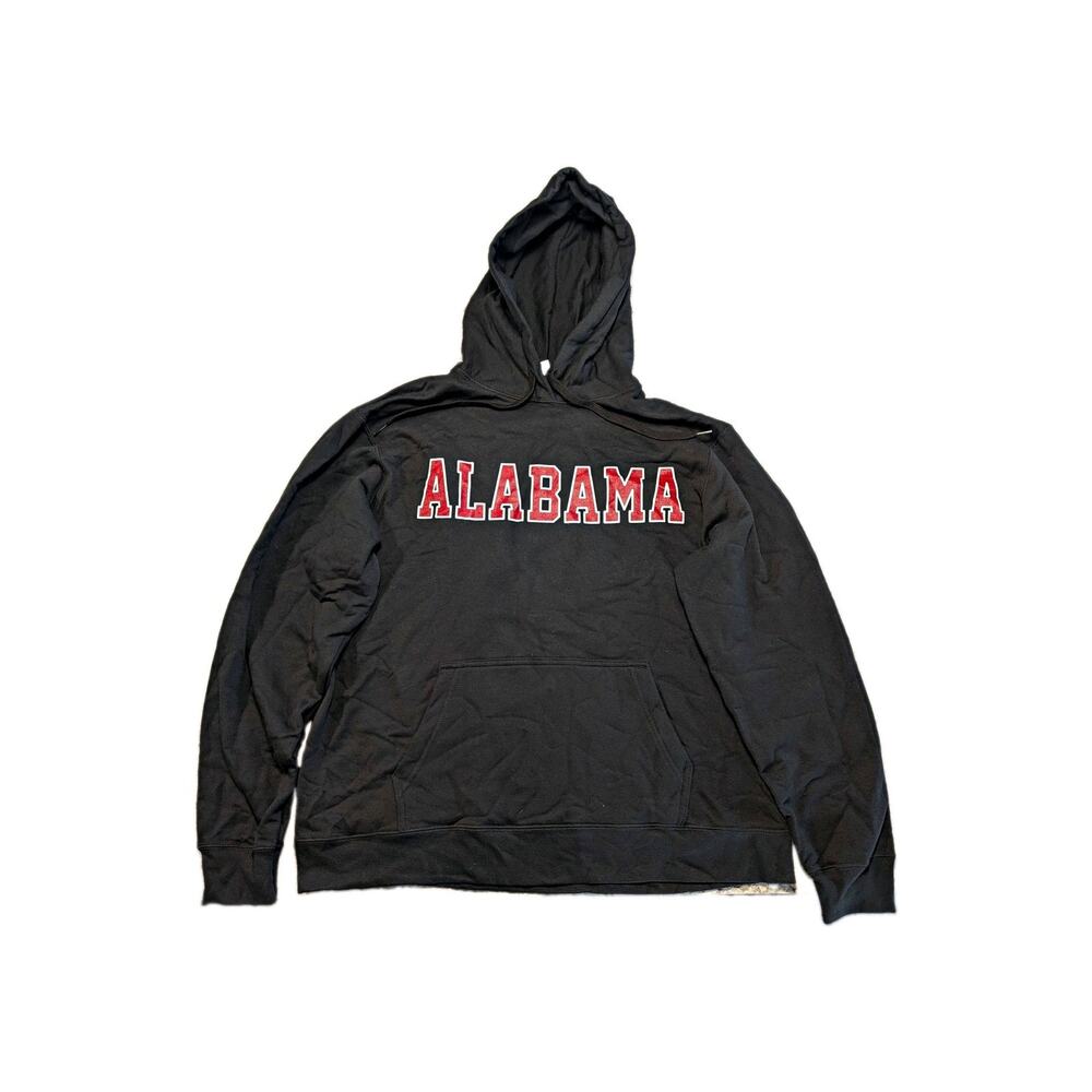 Alabama Crimson Tide Black/Red Pullover Hoodie Sweatshirt Large.